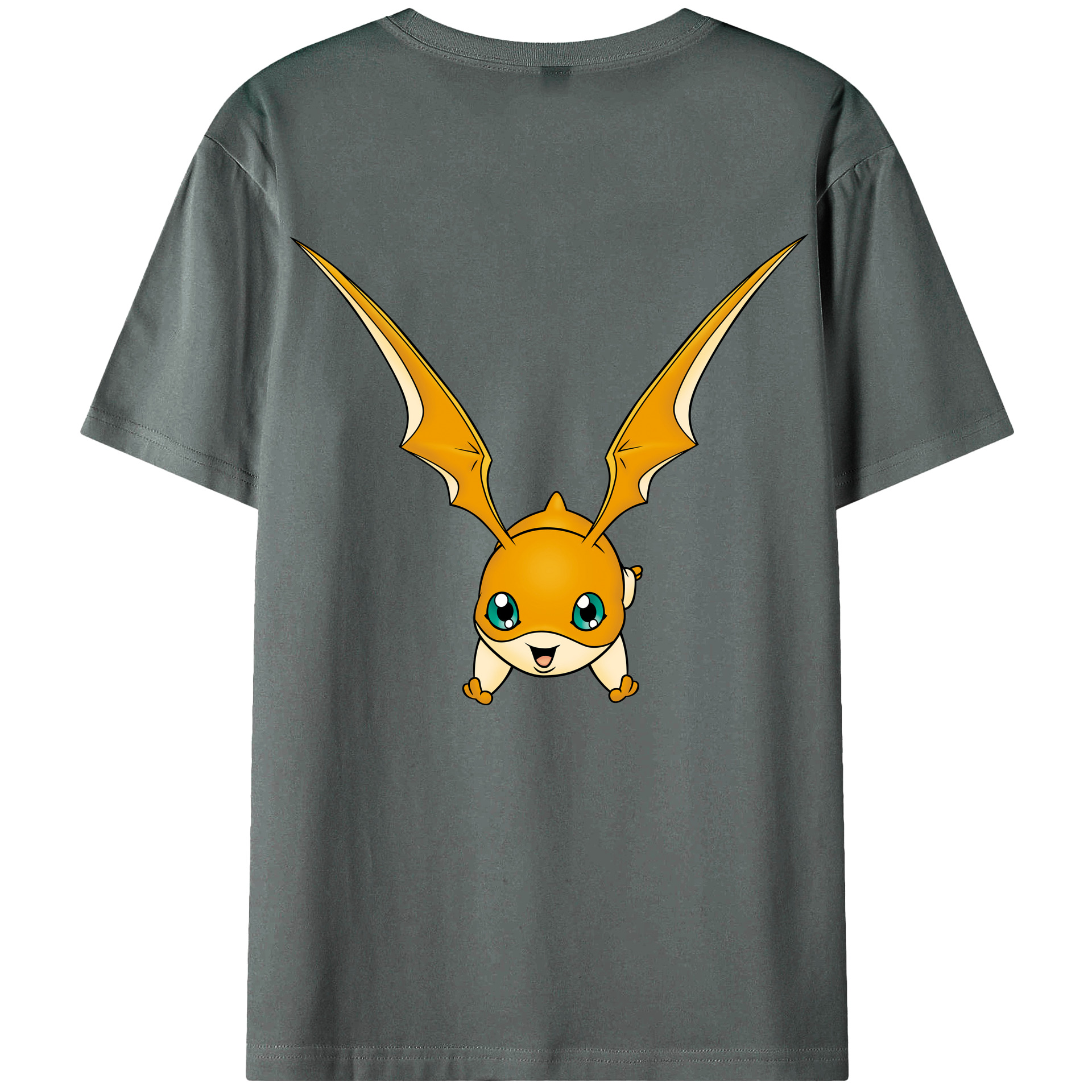（画像用） Digimon デジタルモンスター/デジモン 綿100％半袖Tシャツ（背面プリント）